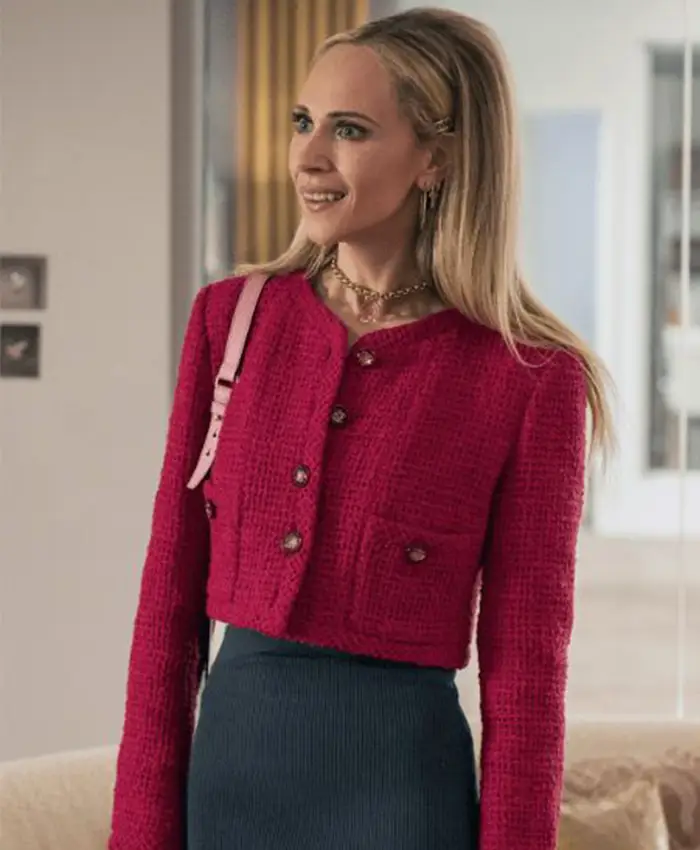 Ted Lasso S03 Juno Temple Red Jacket Ted Lasso S03 Juno Temple Red Jacket