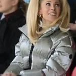 Ted Lasso S03 Juno Temple Silver Puffer Jacket