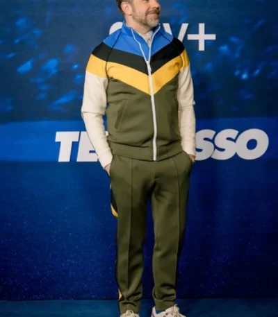 Ted Lasso S3 Premiere Jason Sudeikis Tracksuit