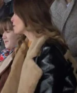 Ted Lasso Sassy Collins Shearling Leather Jacket