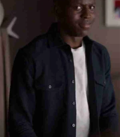 Ted Lasso Toheeb Jimoh Black Cotton Jacket