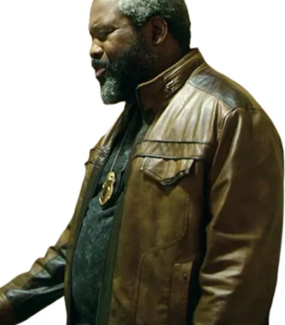 Teenage Bounty Hunters Kadeem Hardison Brown Leather Jacket
