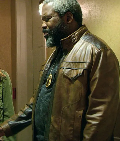 Teenage Bounty Hunters Kadeem Hardison Brown Leather Jacket Teenage Bounty Hunters Kadeem Hardison Brown Leather Jacket