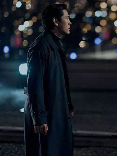 Teo Yoo The Recruit Black Trench Coat