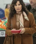 Thanksgiving 2023 Gina Gershon Brown Trench Coat