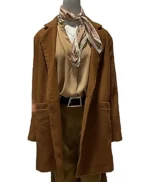 Thanksgiving 2023 Gina Gershon Brown Trench Coat