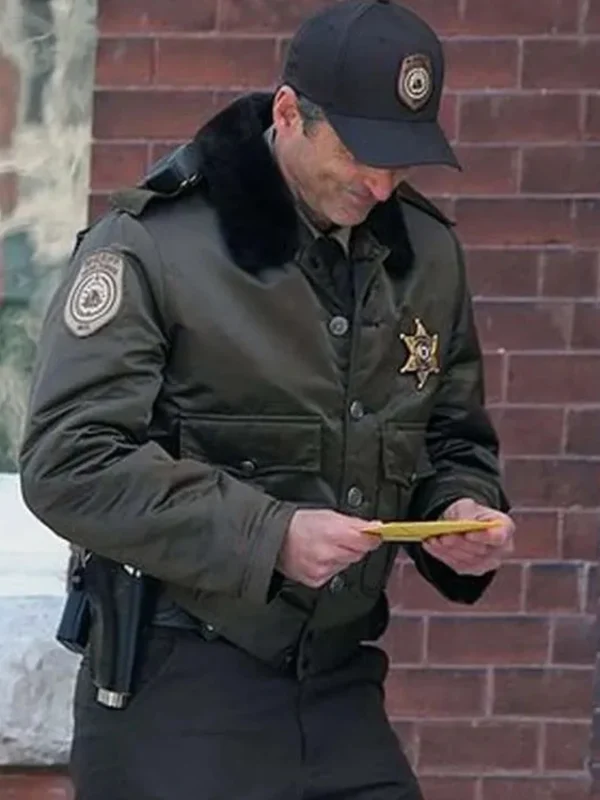 Thanksgiving 2023 Patrick Dempsey Satin Jacket