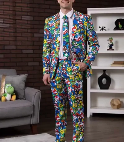 Thanksgiving Super Mario Suit for Men