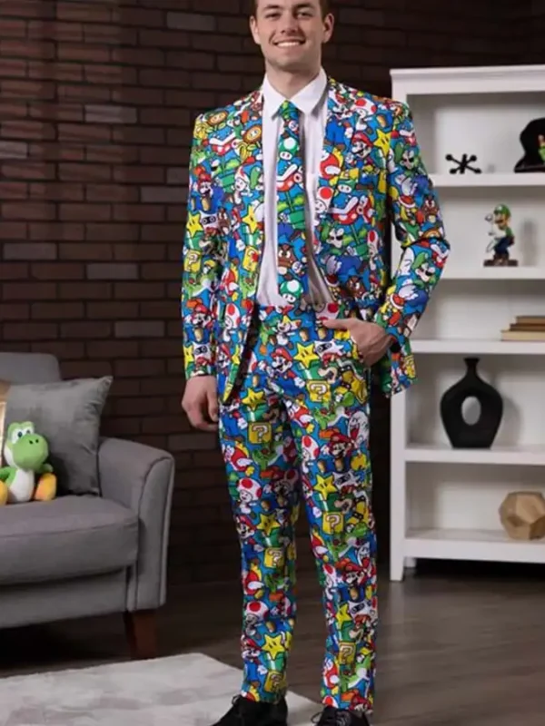 Thanksgiving Super Mario Suit for Men