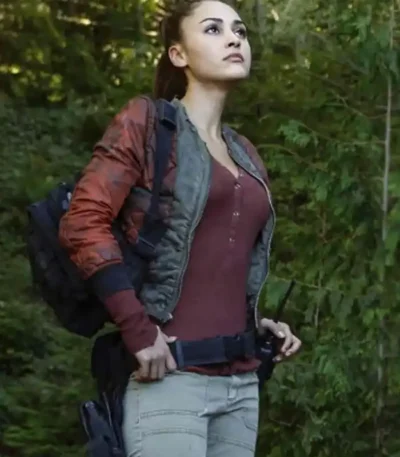The 100 Lindsey Morgan Satin Jacket