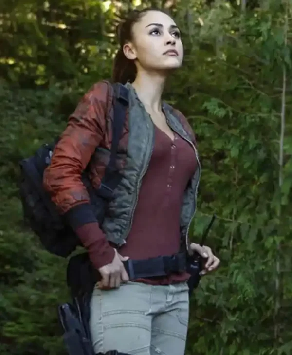 The 100 Lindsey Morgan Satin Jacket