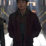The 100 Monty Green Maroon Bomber Jacket
