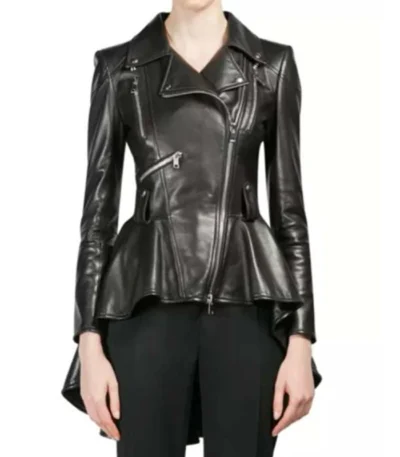The 100 S7 Eliza Taylor Takitop Black Leather Jacket