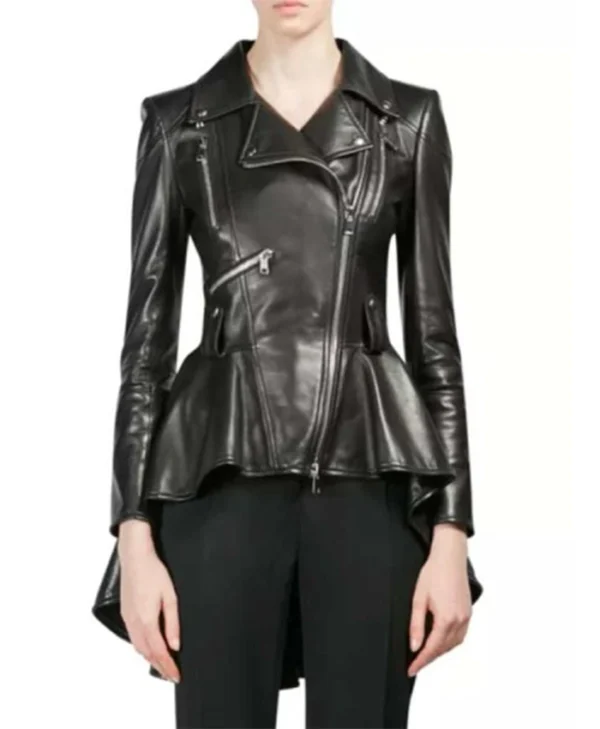 The 100 S7 Eliza Taylor Takitop Black Leather Jacket