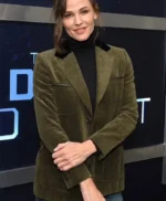 The Adam Project Jennifer Garner Green Cord Jacket