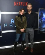 The Adam Project Jennifer Garner Green Cord Jacket