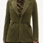 The Adam Project Jennifer Garner Green Cord Jacket