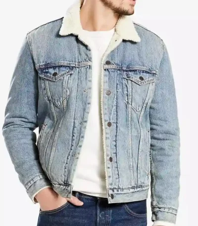 The Adam Project Ray Dollarhyde Denim Trucker Jacket