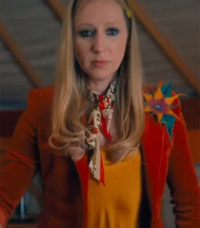 The Afterparty S02 Anna Konkle Orange Blazer