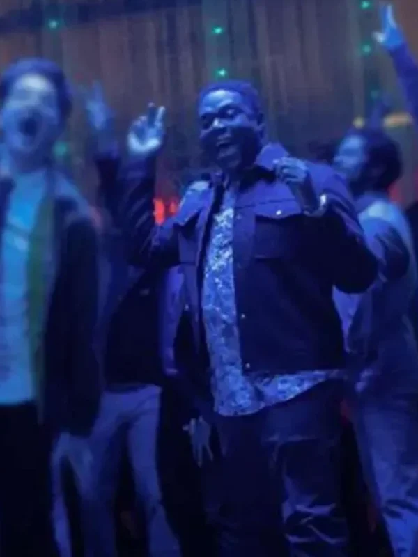 The Afterparty S1 E3 Aniq Black Trucker Jacket