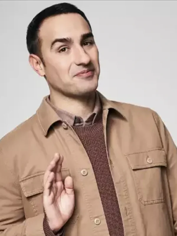 The Afterparty Walt Beige Cotton Chore Trucker Shirt Jacket