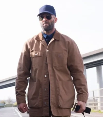 The Beekeeper Jason Statham Brown Cotton Jacket