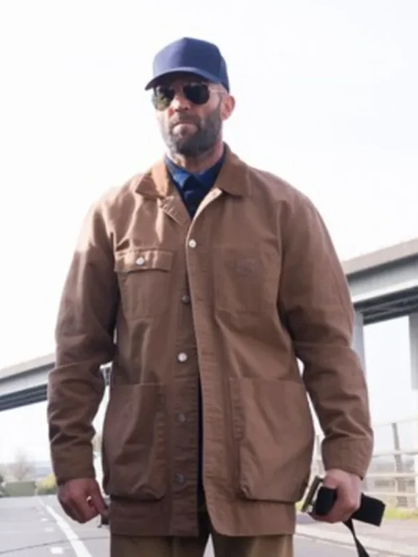 The Beekeeper Jason Statham Brown Cotton Jacket