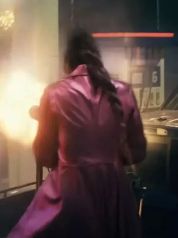 The Beekeeper(Movie 2024) Emmy Raver-Lampman Purple Coat