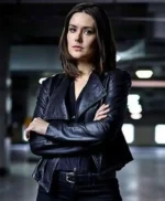 The Blacklist Megan Boone Real Leather Black Jacket