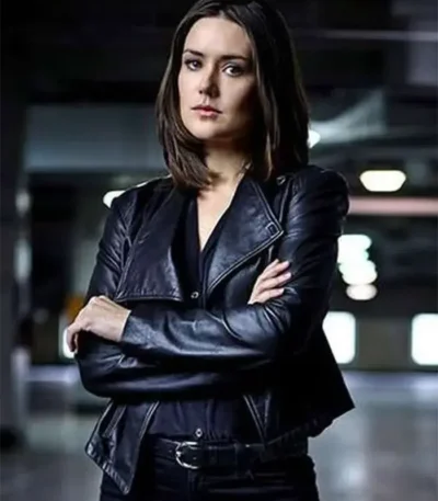 The Blacklist Megan Boone Real Leather Black Jacket