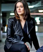 The Blacklist Megan Boone Real Leather Black Jacket