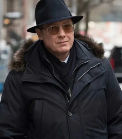 The Blacklist Raymond Reddington Black Hood Coat