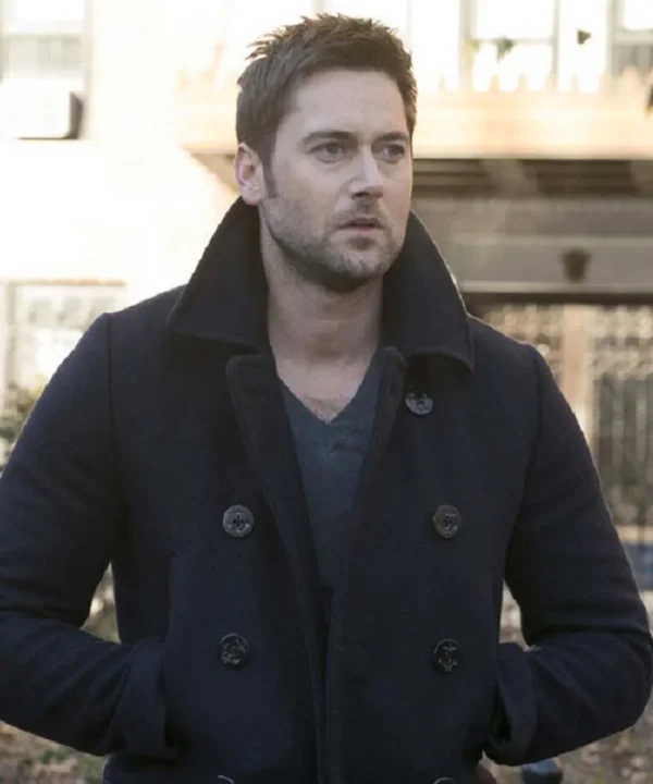 The Blacklist S03 Tom Keen Black Pea Coat
