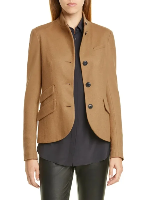 The Blacklist S08 Alina Park Brown Blazer Jacket
