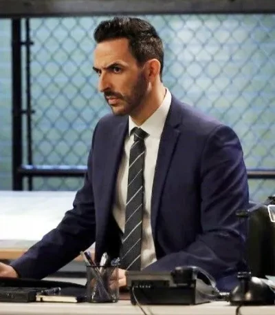 The Blacklist S08 Aram Mojtabai Blue Blazer Coat