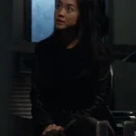 The Blacklist S09 Laura Sohn Leather Sleeve Blazer