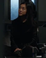 The Blacklist S09 Laura Sohn Leather Sleeve Blazer