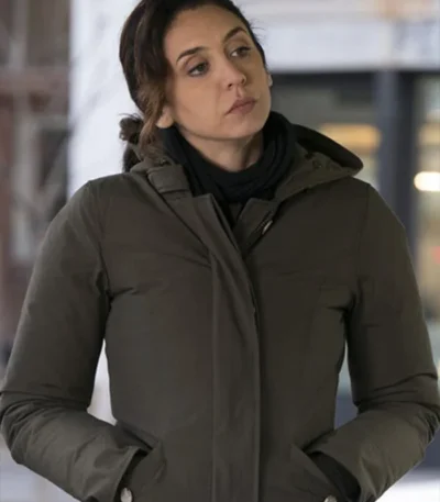 The Blacklist Samar Navabi Green Hood Jacket