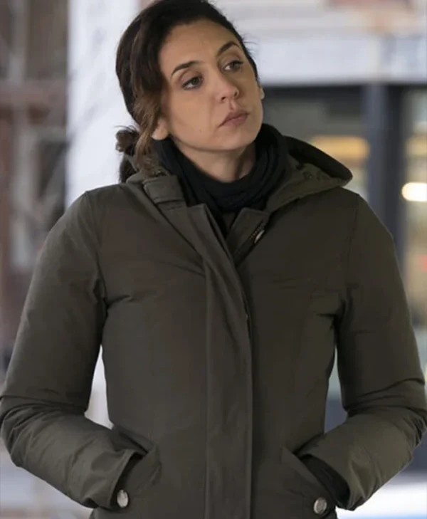 The Blacklist Samar Navabi Green Hood Jacket