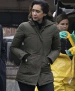 The Blacklist Samar Navabi Green Hood Jacket