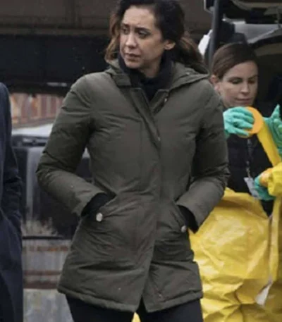 The Blacklist Samar Navabi Green Hood Jacket