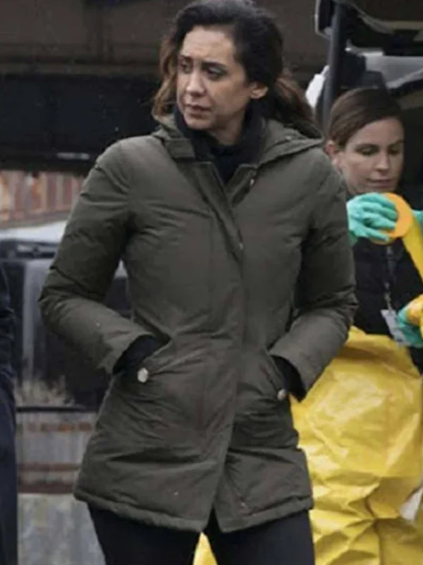 The Blacklist Samar Navabi Green Hood Jacket