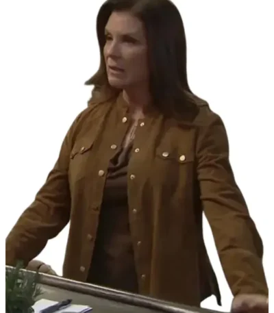 The Bold and the Beautiful Sheila Carter Suede Jacket