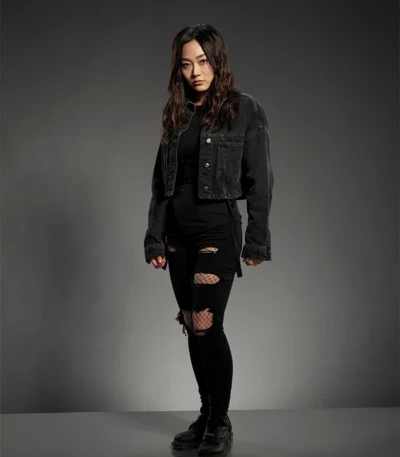 The Boys S03 Kimiko Miyashiro Dark Blue Denim Jacket