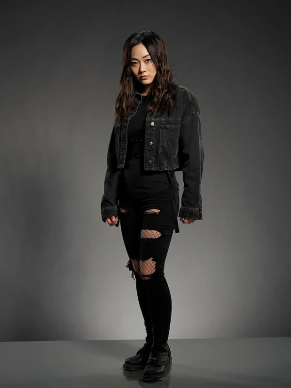 The Boys S03 Kimiko Miyashiro Dark Blue Denim Jacket