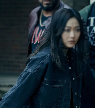 The Boys S03 Kimiko Miyashiro Dark Blue Denim Jacket