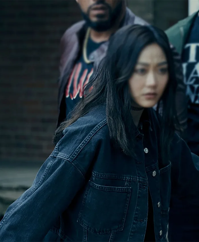 The Boys S03 Kimiko Miyashiro Dark Blue Denim Jacket The Boys S03 Kimiko Miyashiro Dark Blue Denim Jacket