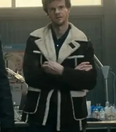 The Boys S05 Jack Quaid Black Suede Shearling Jacket