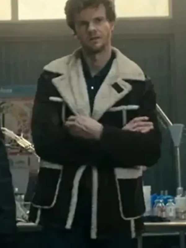 The Boys S05 Jack Quaid Black Suede Shearling Jacket