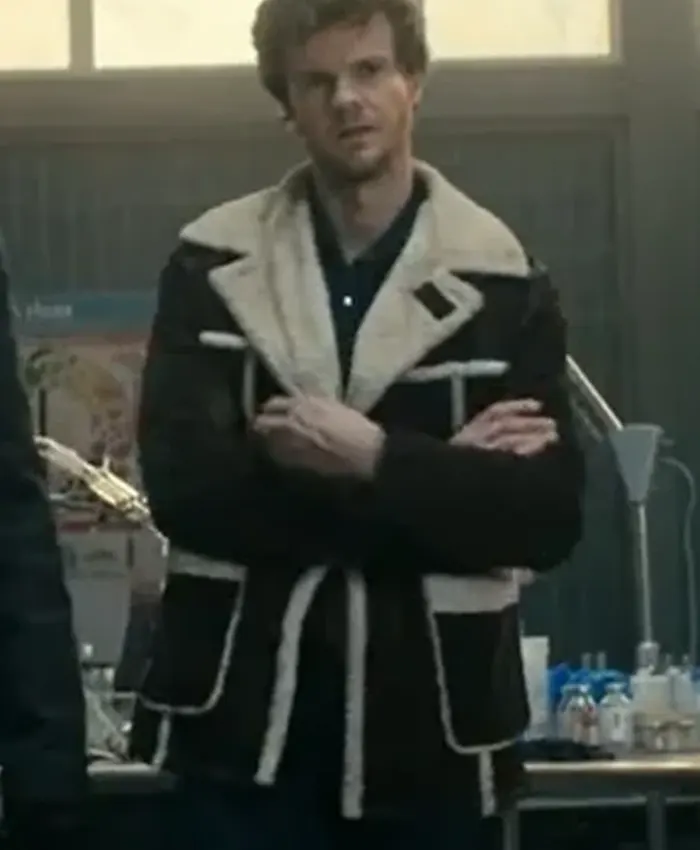 The Boys S05 Jack Quaid Black Suede Shearling Jacket The Boys S05 Jack Quaid Black Suede Shearling Jacket